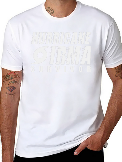 Camiseta Negro Huracán Irma Survivor