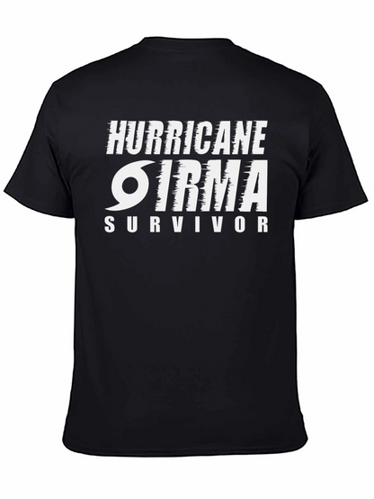 Camiseta Negro Huracán Irma Survivor