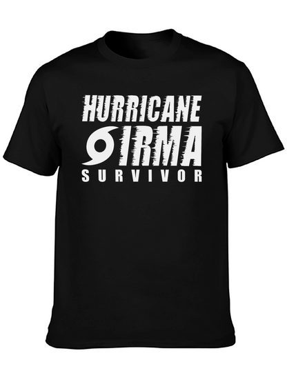 Camiseta Negro Huracán Irma Survivor