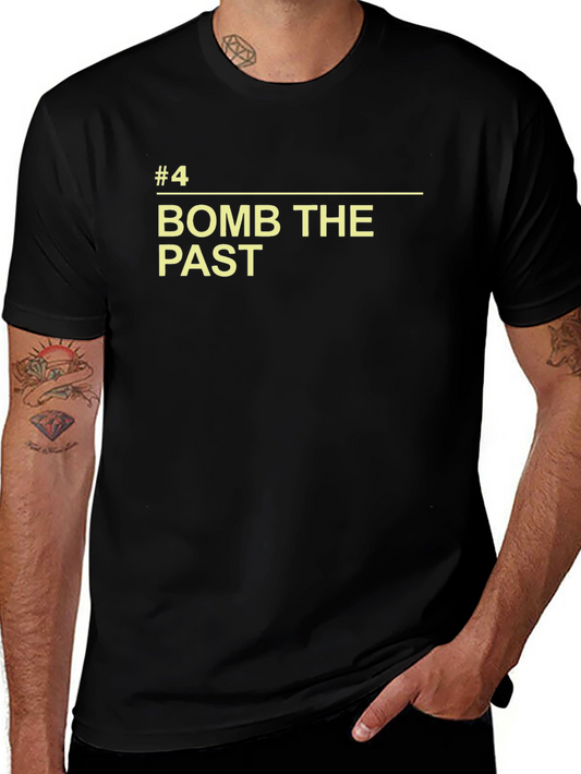 Camiseta Negra con Diseño Bomb The Past