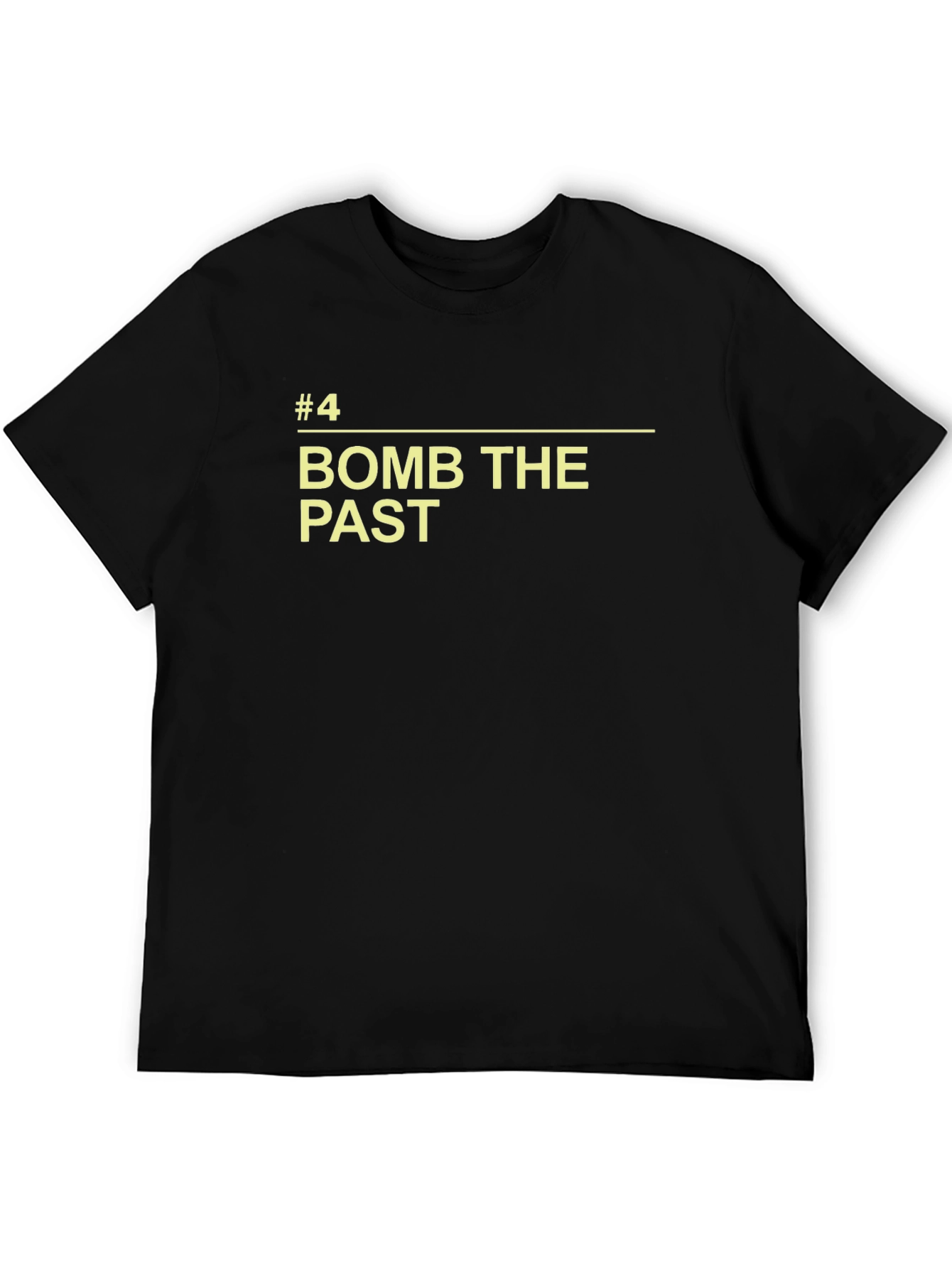 Camiseta Negra con Diseño Bomb The Past