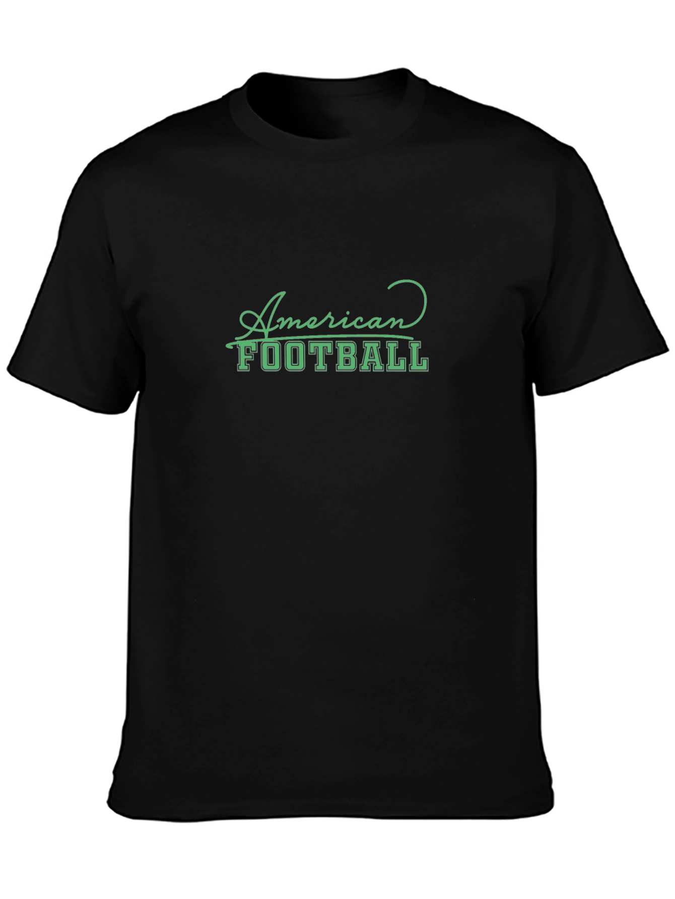 Camiseta Negra American Football Casual