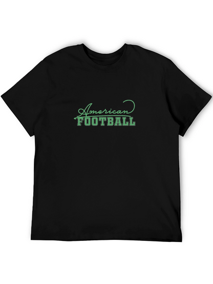 Camiseta Negra American Football Casual
