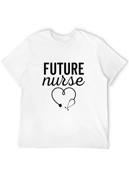 Camiseta Negra Future Nurse para Estudiantes de Enfermería