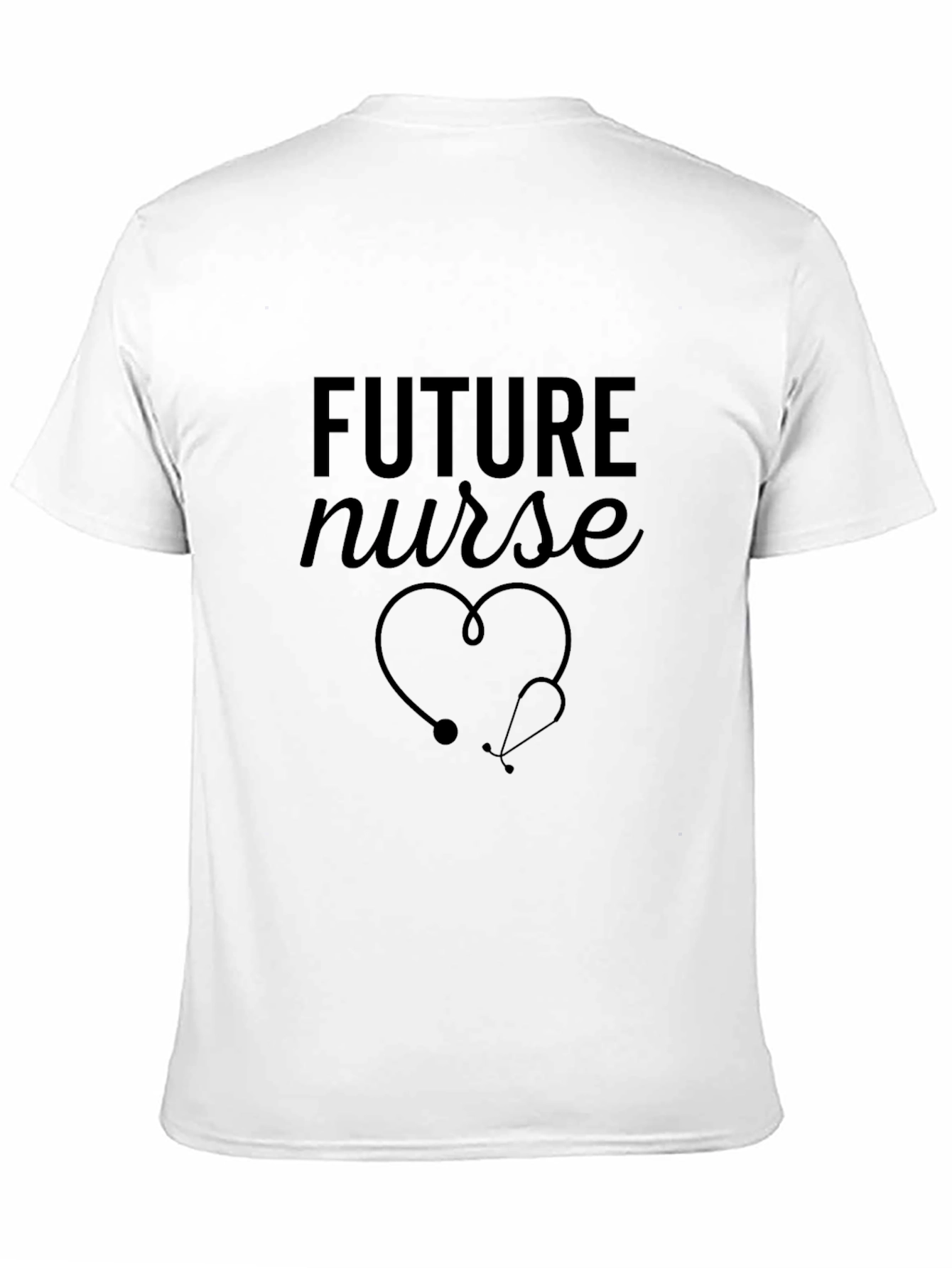 Camiseta Negra Future Nurse para Estudiantes de Enfermería