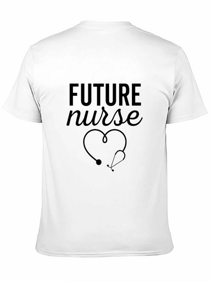 Camiseta Negra Future Nurse para Estudiantes de Enfermería