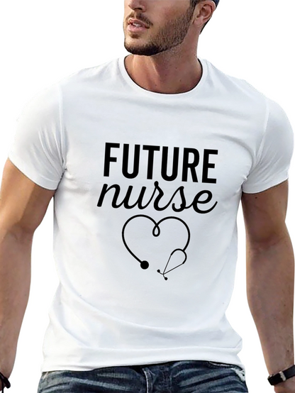 Camiseta Negra Future Nurse para Estudiantes de Enfermería