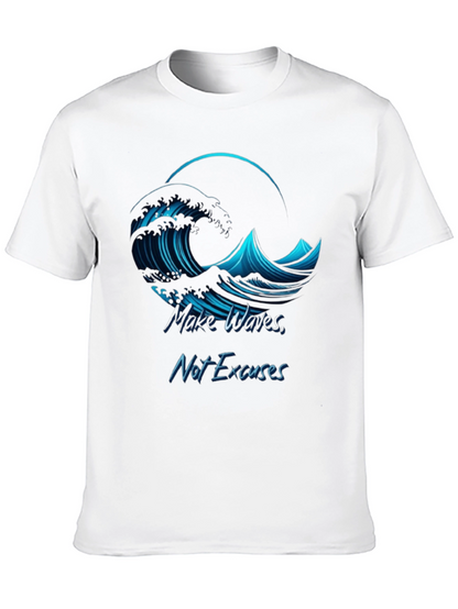 Camiseta Negra Hombre - Ola Motivacional