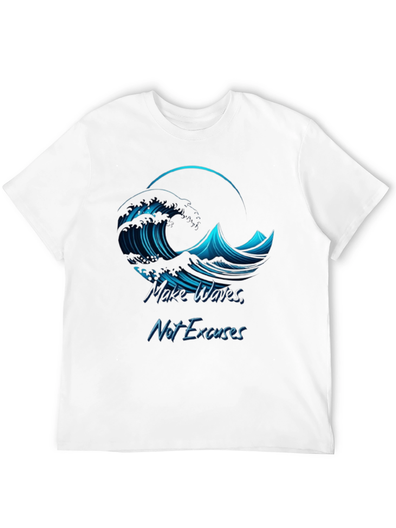 Camiseta Negra Hombre - Ola Motivacional