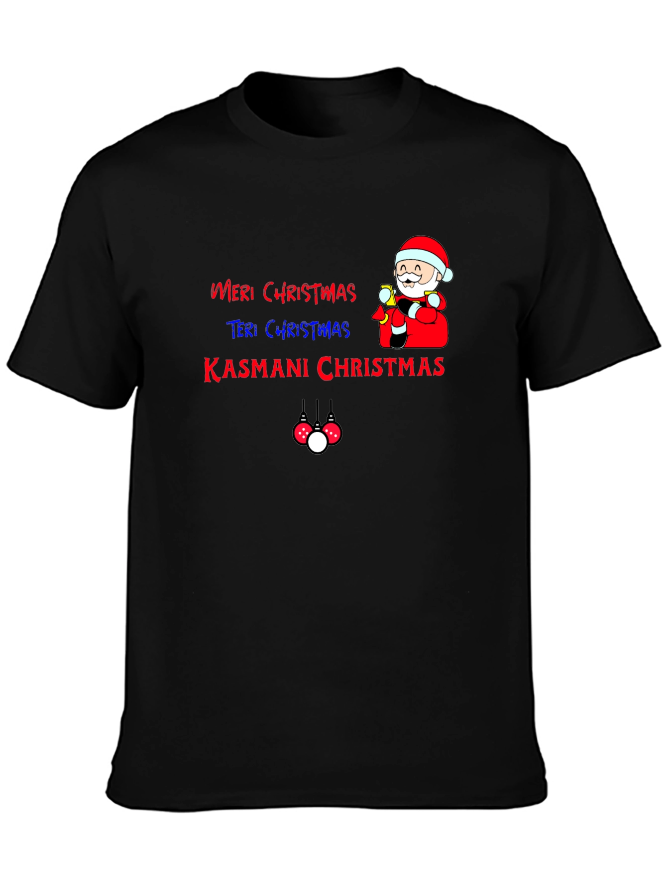 Camiseta Navideña Festiva: Meri Christmas