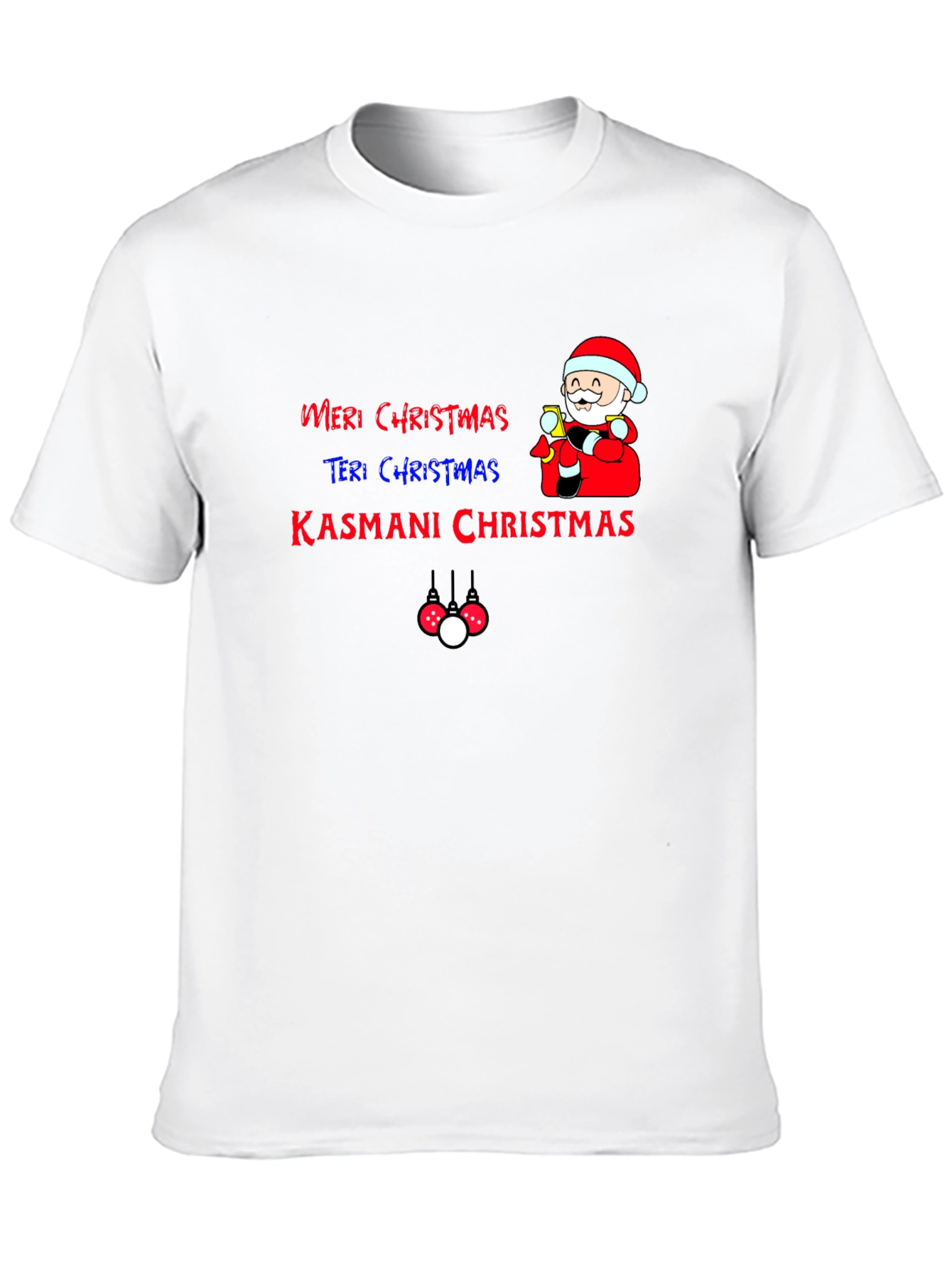 Camiseta Navideña Festiva: Meri Christmas