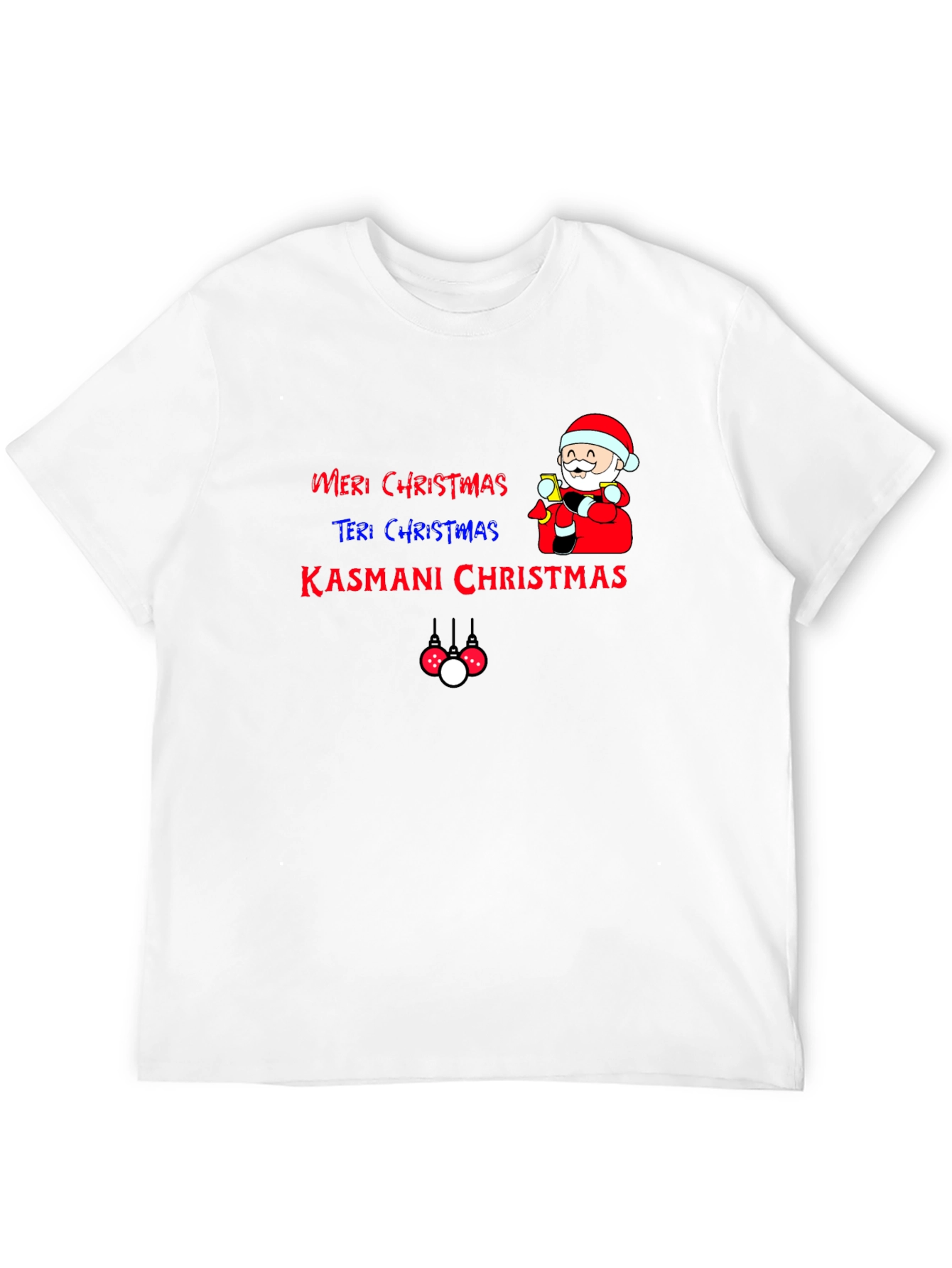 Camiseta Navideña Festiva: Meri Christmas