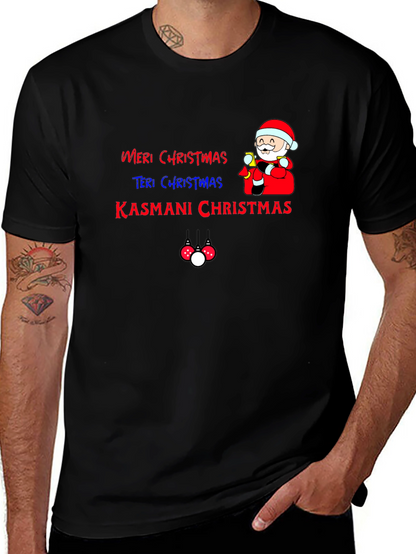 Camiseta Navideña Festiva: Meri Christmas