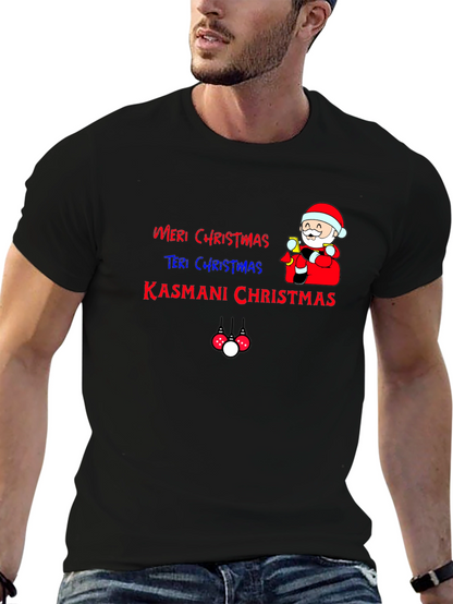 Camiseta Navideña Festiva: Meri Christmas