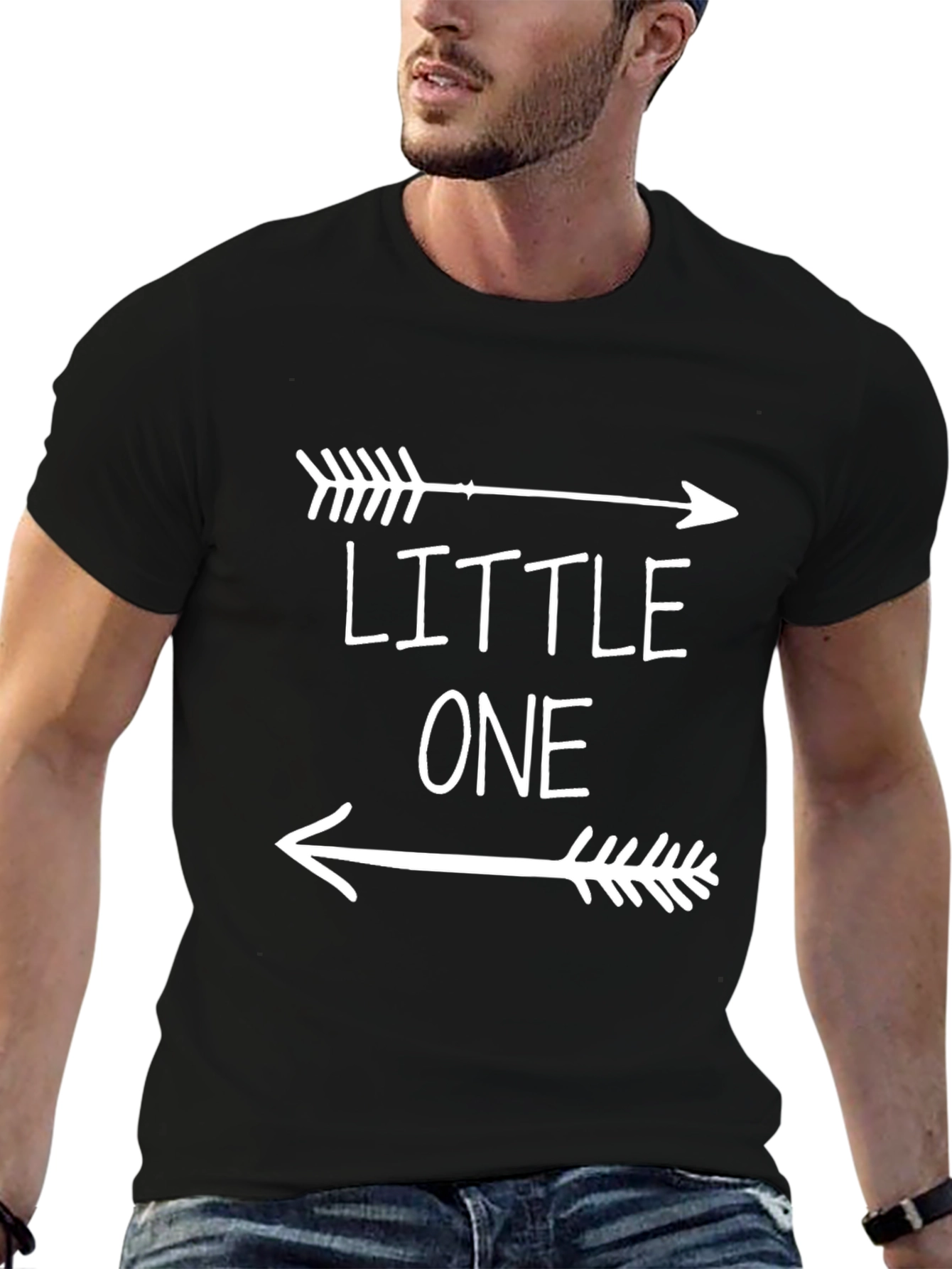 Camiseta Negra Little One con Flechas