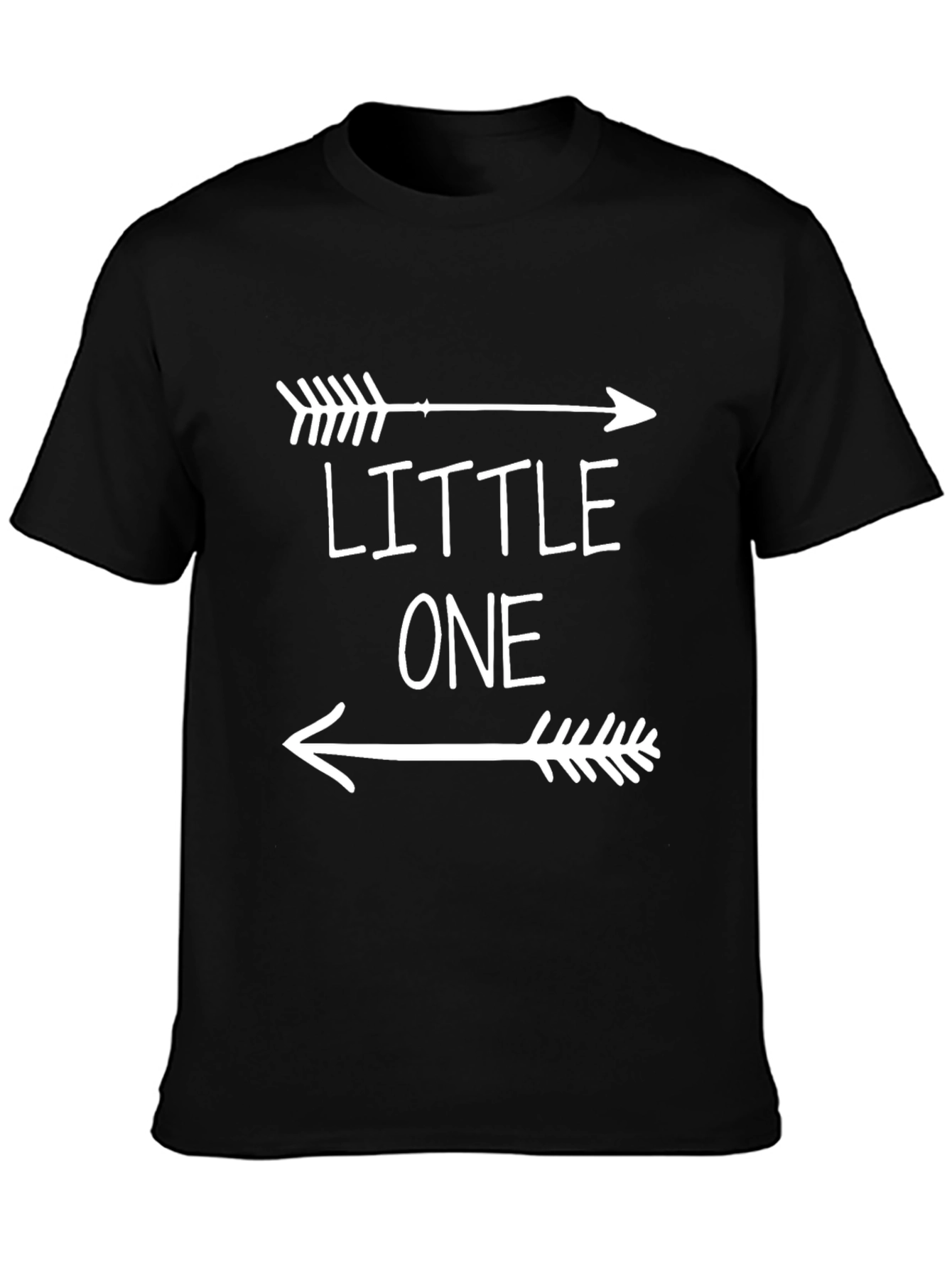 Camiseta Negra Little One con Flechas