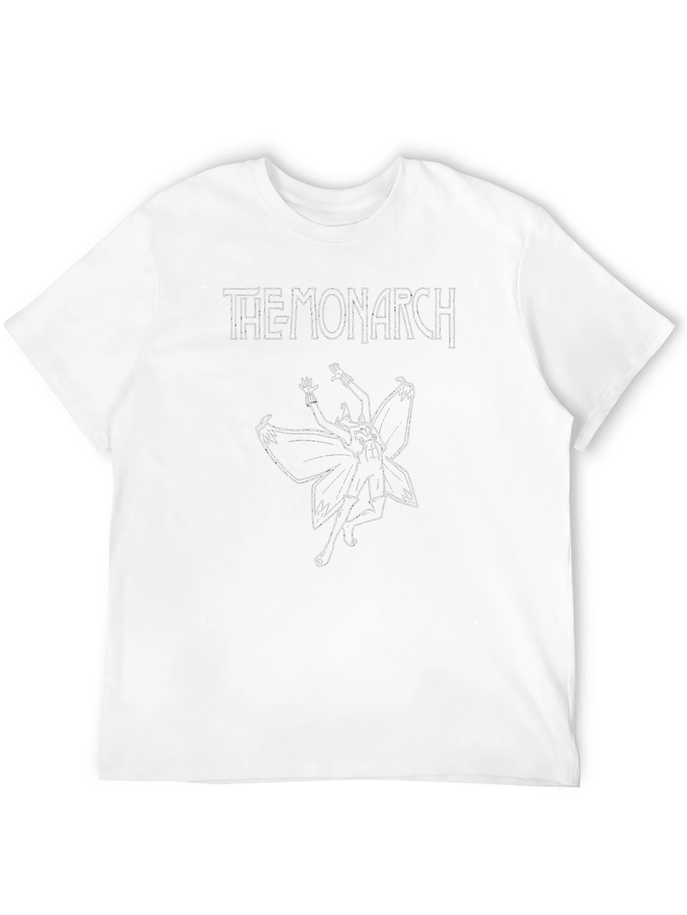 Camiseta Negra The Monarch Diseño Gráfico Original