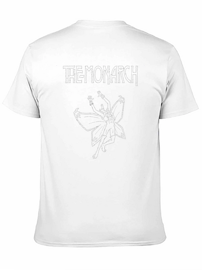 Camiseta Negra The Monarch Diseño Gráfico Original