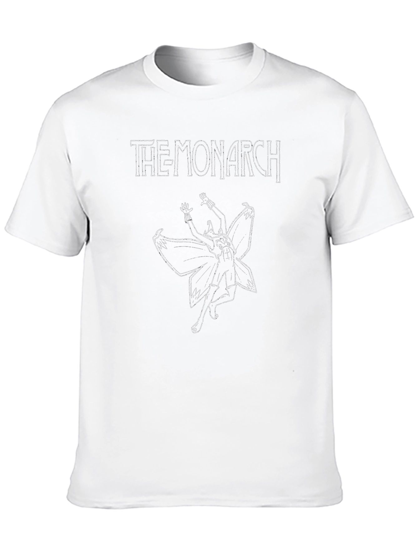 Camiseta Negra The Monarch Diseño Gráfico Original