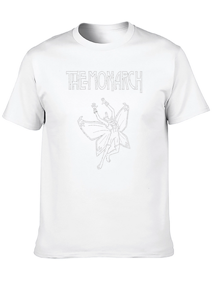 Camiseta Negra The Monarch Diseño Gráfico Original