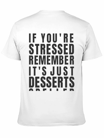 Camiseta Negra con Estampado Desserts