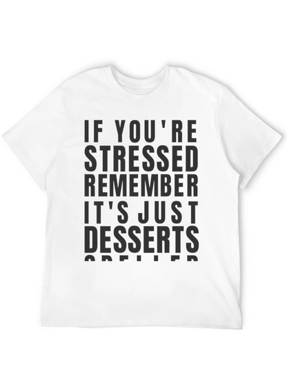 Camiseta Negra con Estampado Desserts