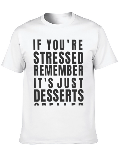 Camiseta Negra con Estampado Desserts