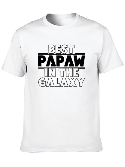 Camiseta Negra Best Papaw in the Galaxy