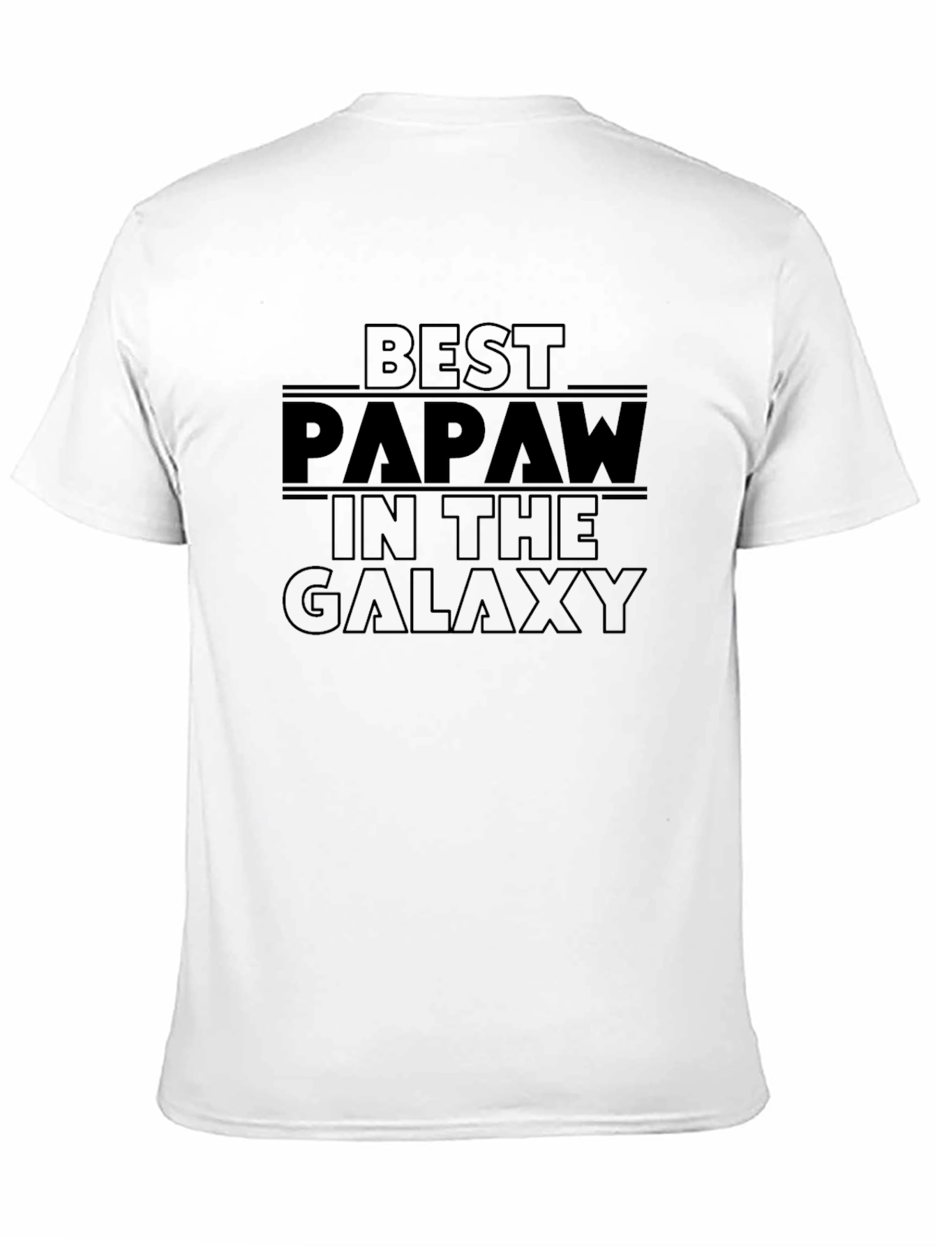 Camiseta Negra Best Papaw in the Galaxy