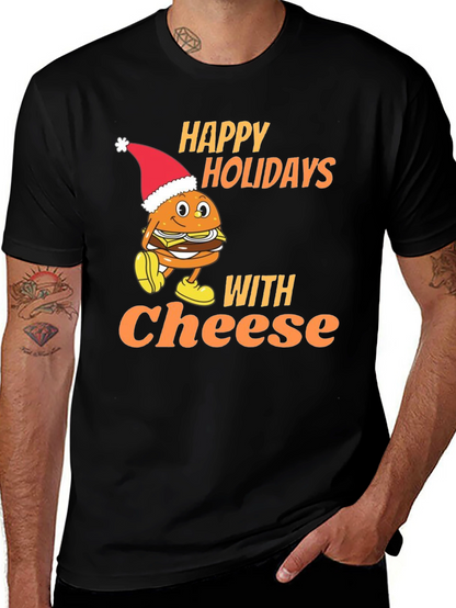 Camiseta Navideña Happy Holidays With Cheese