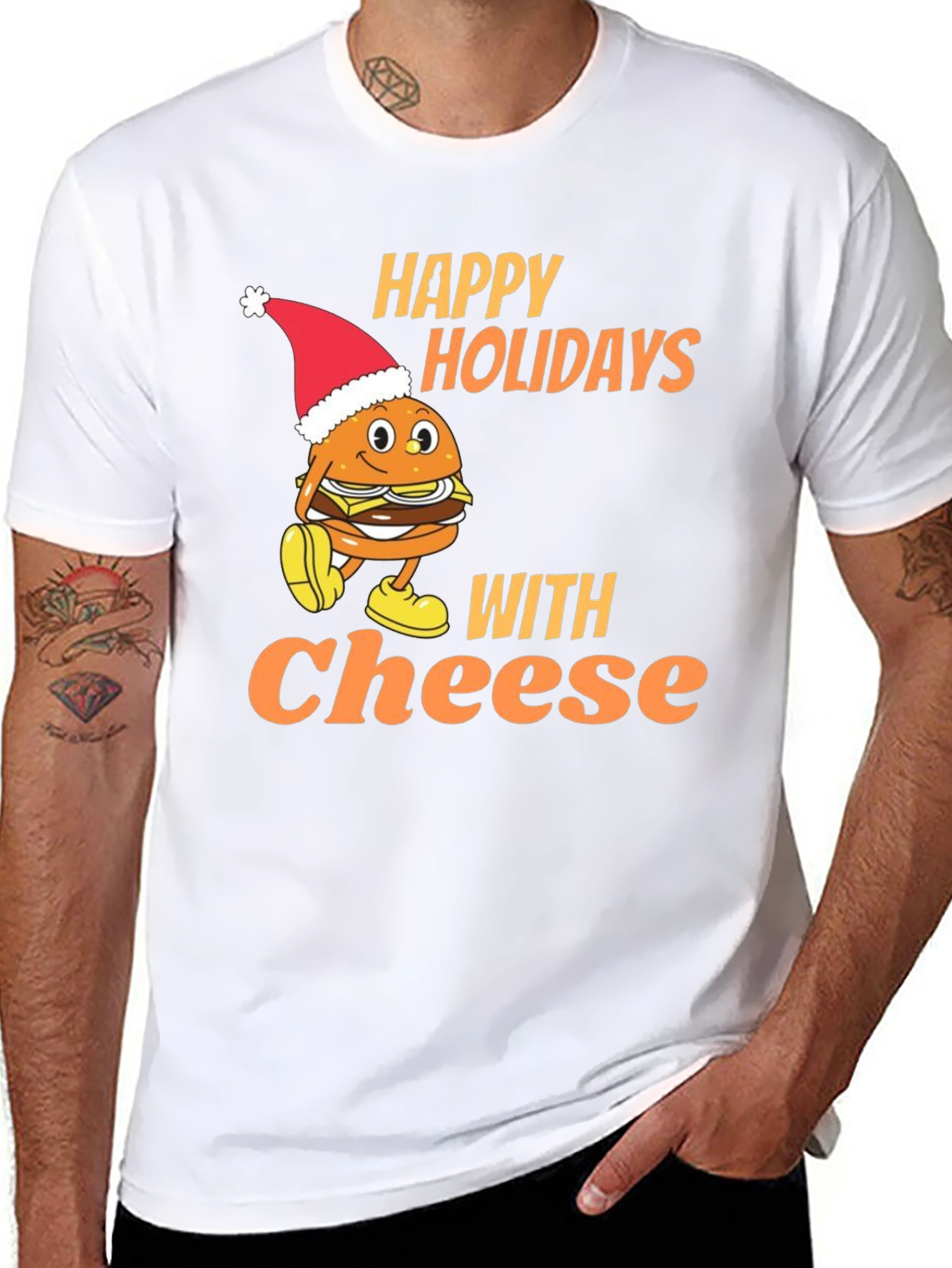 Camiseta Navideña Happy Holidays With Cheese