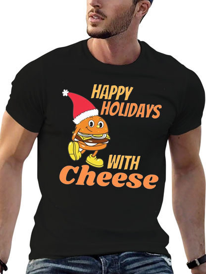 Camiseta Navideña Happy Holidays With Cheese
