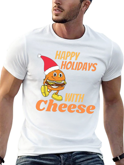 Camiseta Navideña Happy Holidays With Cheese
