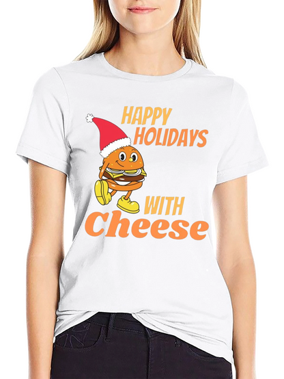 Camiseta Navideña Happy Holidays With Cheese