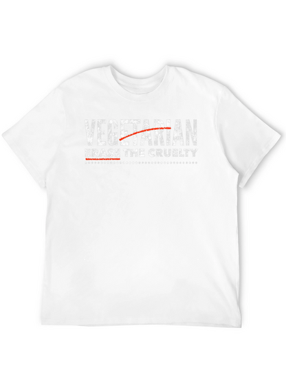 Camiseta Vegana Erase the Cruelty Negra