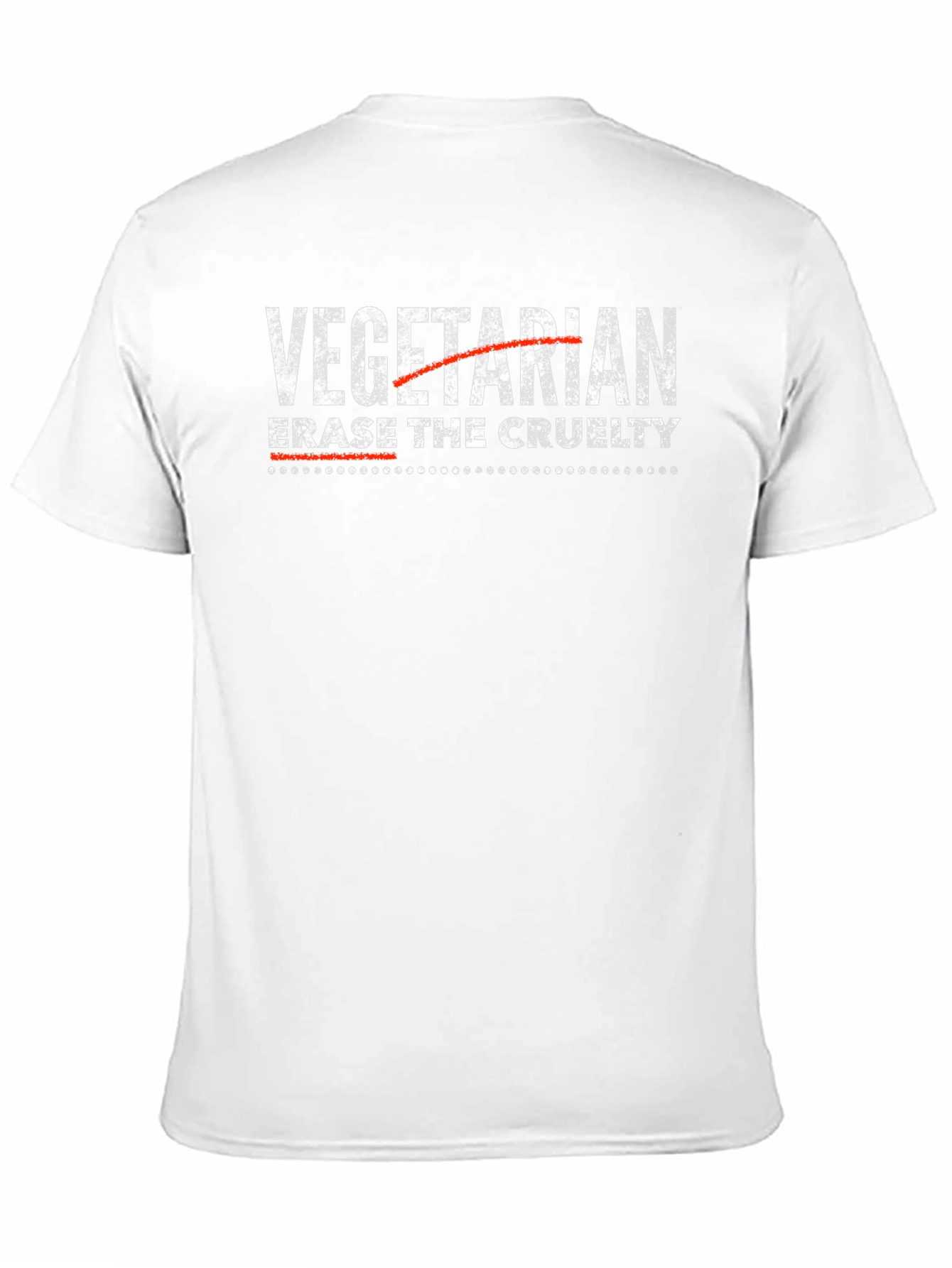 Camiseta Vegana Erase the Cruelty Negra
