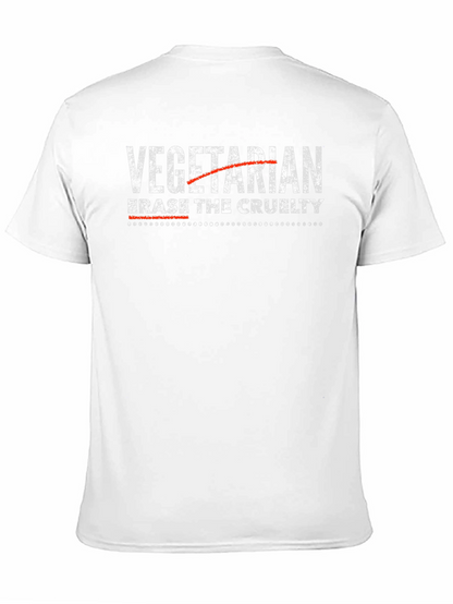 Camiseta Vegana Erase the Cruelty Negra