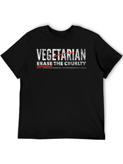 Camiseta Vegana Erase the Cruelty Negra