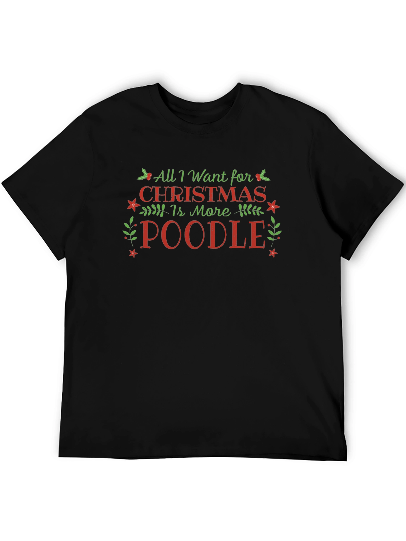 Camiseta Navideña Más Poodle
