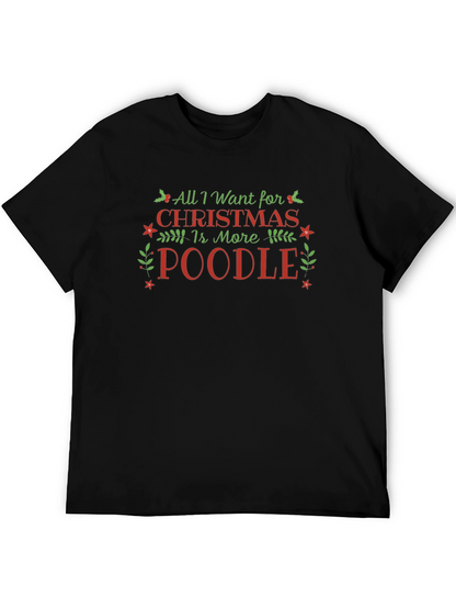 Camiseta Navideña Más Poodle