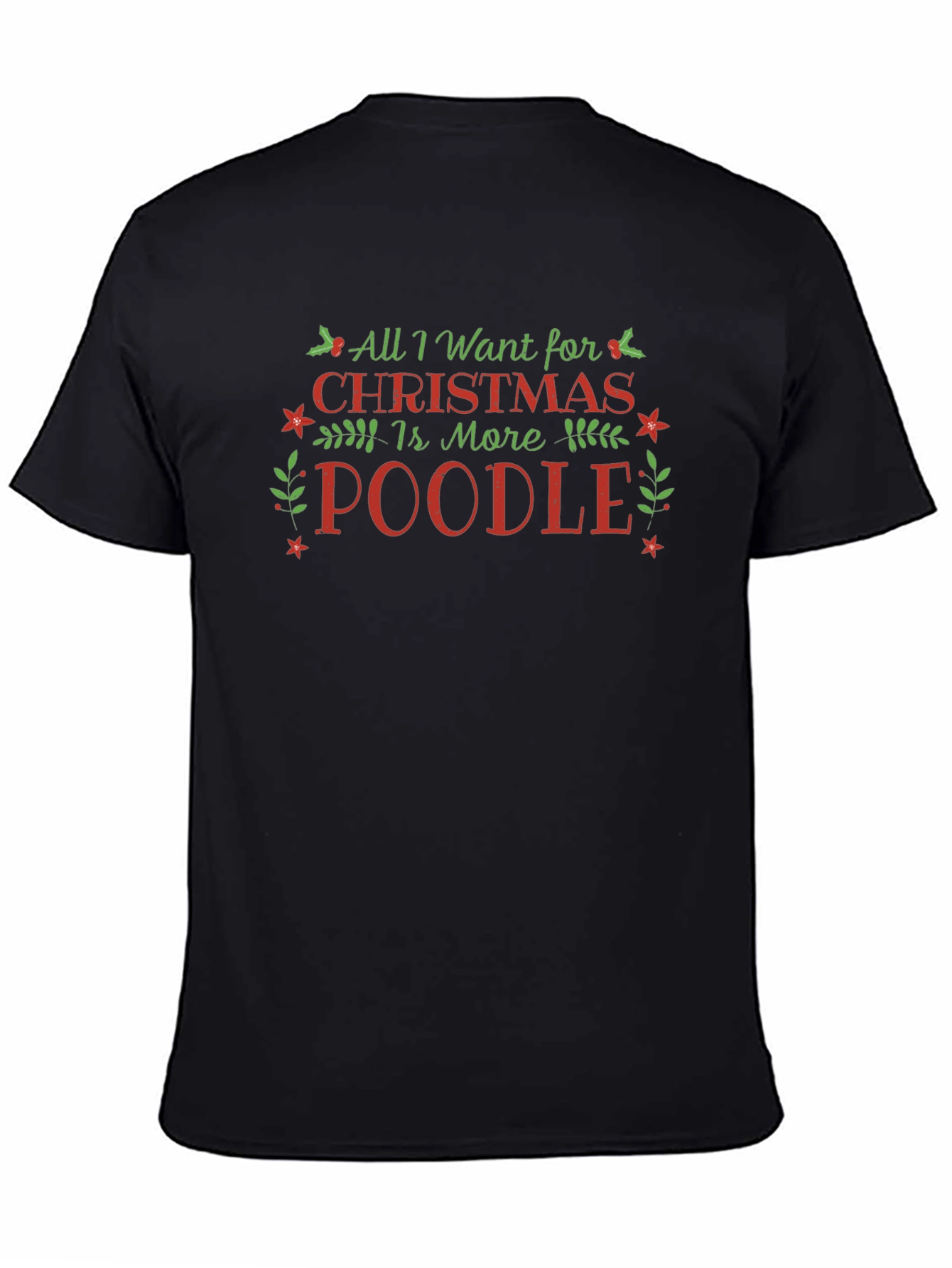 Camiseta Navideña Más Poodle