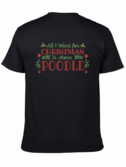Camiseta Navideña Más Poodle