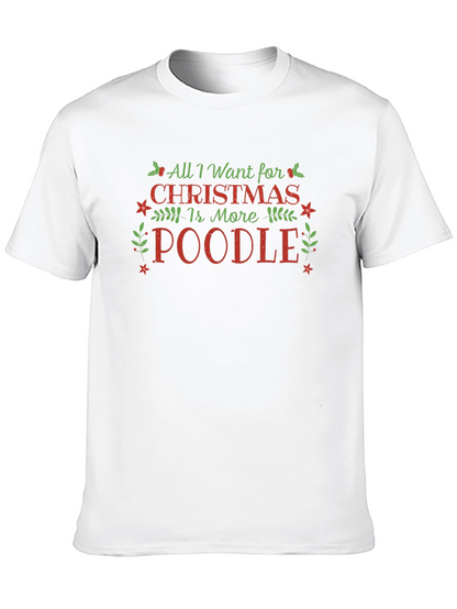 Camiseta Navideña Más Poodle