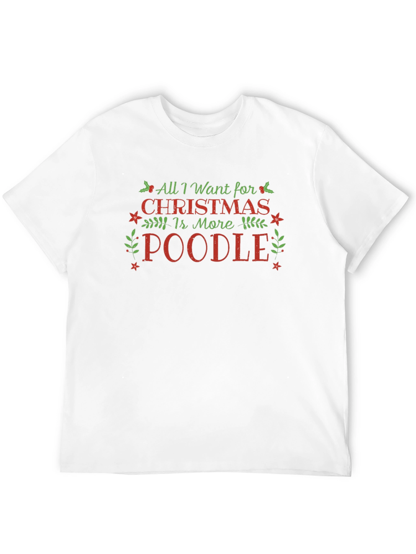 Camiseta Navideña Más Poodle