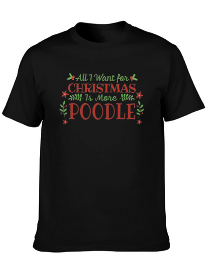 Camiseta Navideña Más Poodle