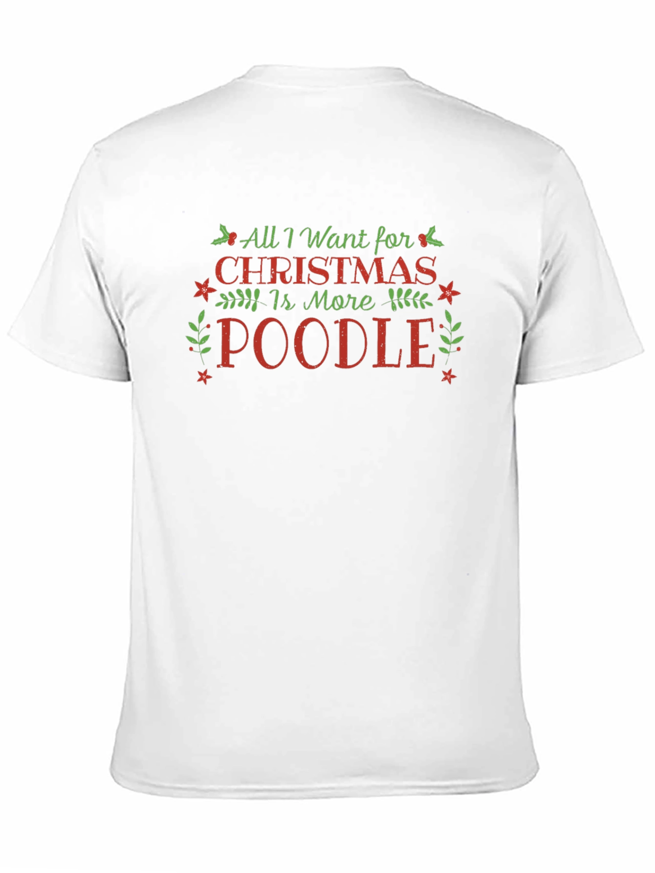 Camiseta Navideña Más Poodle