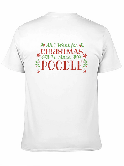 Camiseta Navideña Más Poodle