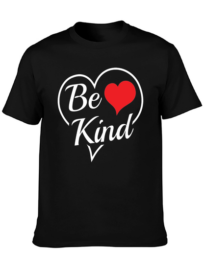 Camiseta Negra Sé Amable con Corazón