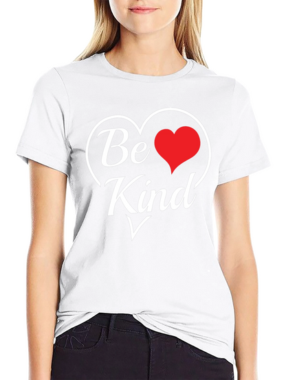 Camiseta Negra Sé Amable con Corazón