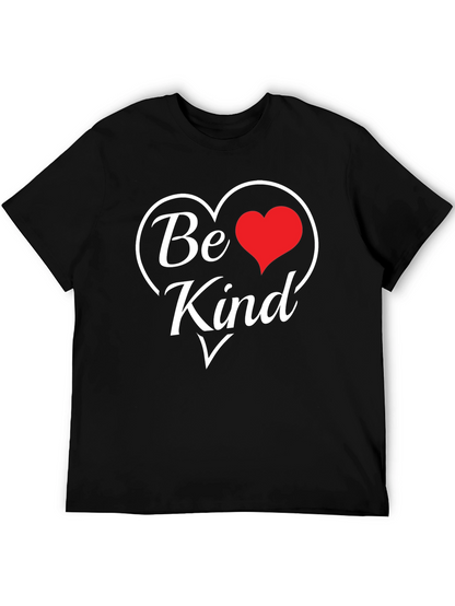 Camiseta Negra Sé Amable con Corazón